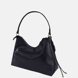Borsa a Spalla in Polyurethane Blu Scuro