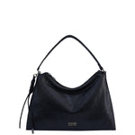 Borsa a Spalla in Polyurethane Blu Scuro