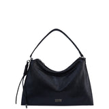 Borsa a Spalla in Polyurethane Blu Scuro