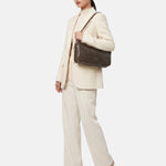 Borsa a Spalla in Polyurethane Beige
