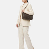 Borsa a Spalla in Polyurethane Beige