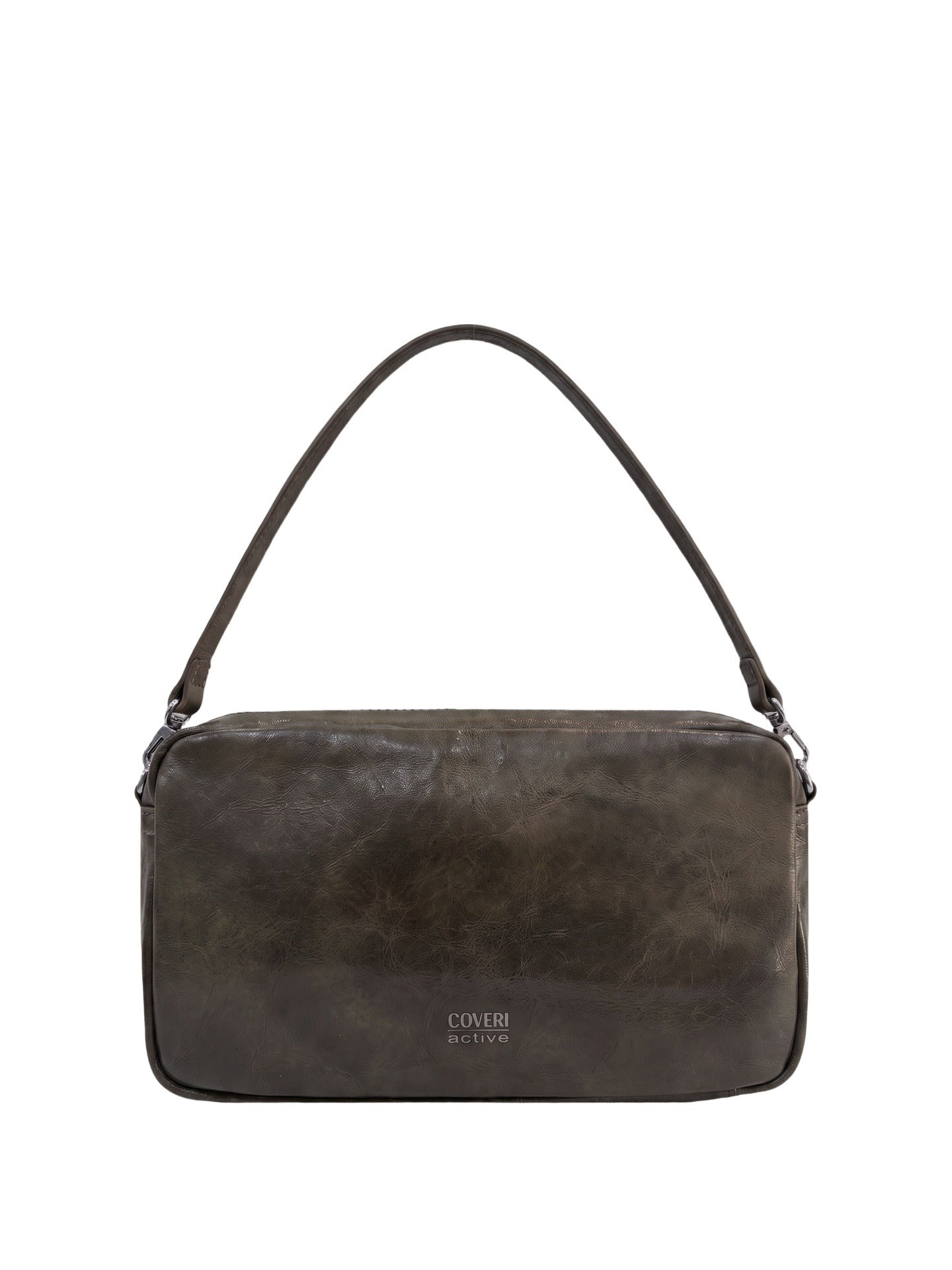 Borsa a Spalla in Polyurethane Beige