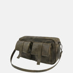 Borsa a Spalla in Polyurethane Verde