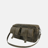 Borsa a Spalla in Polyurethane Verde