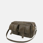 Borsa a Spalla in Polyurethane Grigio