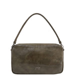 Borsa a Spalla in Polyurethane Grigio