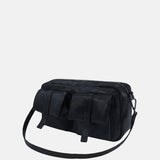 Borsa a Spalla in Polyurethane Blu Scuro