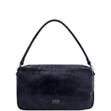 Borsa a Spalla in Polyurethane Blu Scuro