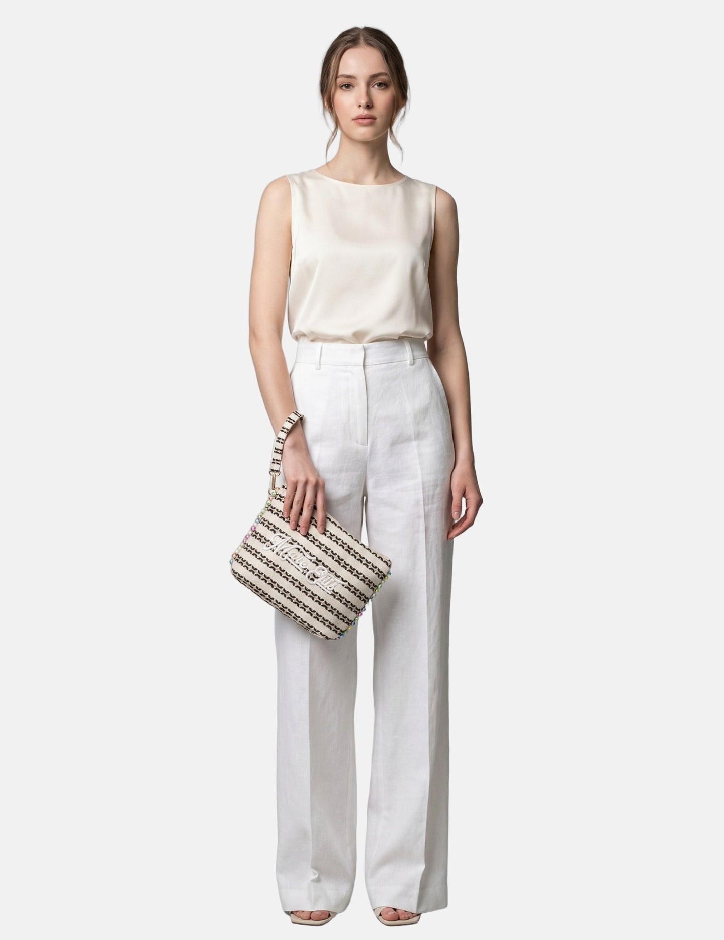 Pochette in Poliestere Beige