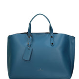 Borsa a Mano in Ruga Leather Turchese