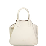Borsa a Mano in Dollaro Leather Bianco