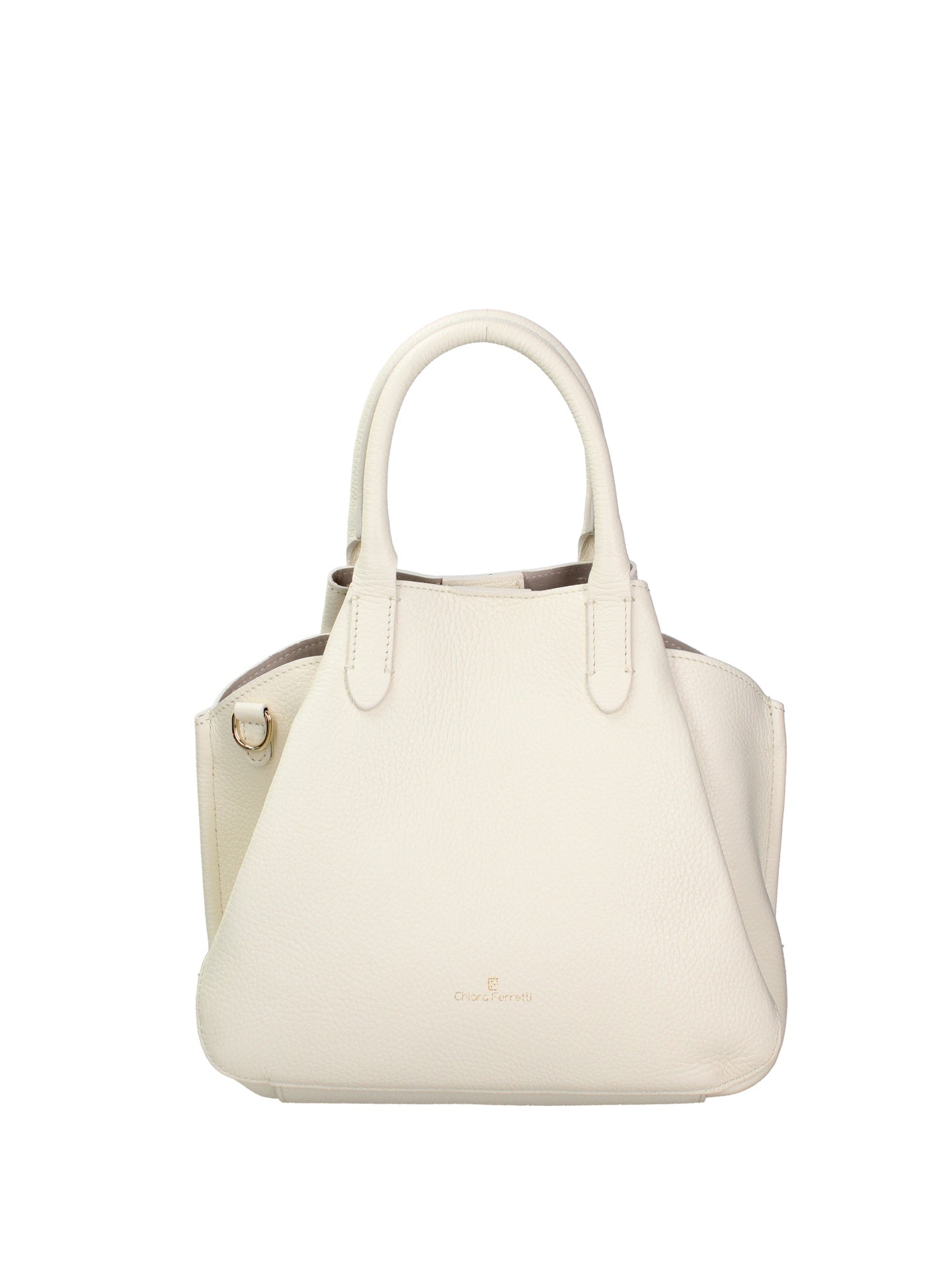 Borsa a Mano in Dollaro Leather Bianco