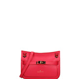 Borsa a Tracolla in Dollaro Leather Fucsia