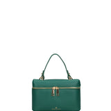 Borsa a Mano in Dollaro Leather Verde
