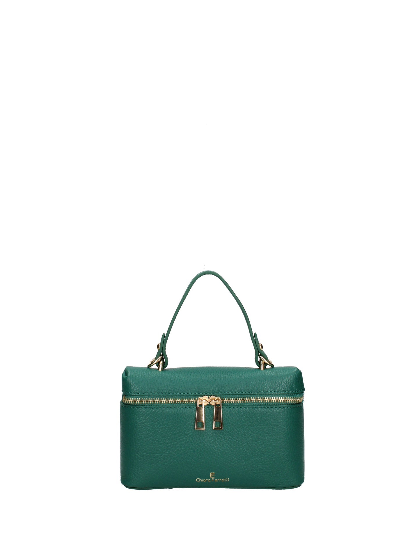 Borsa a Mano in Dollaro Leather Verde