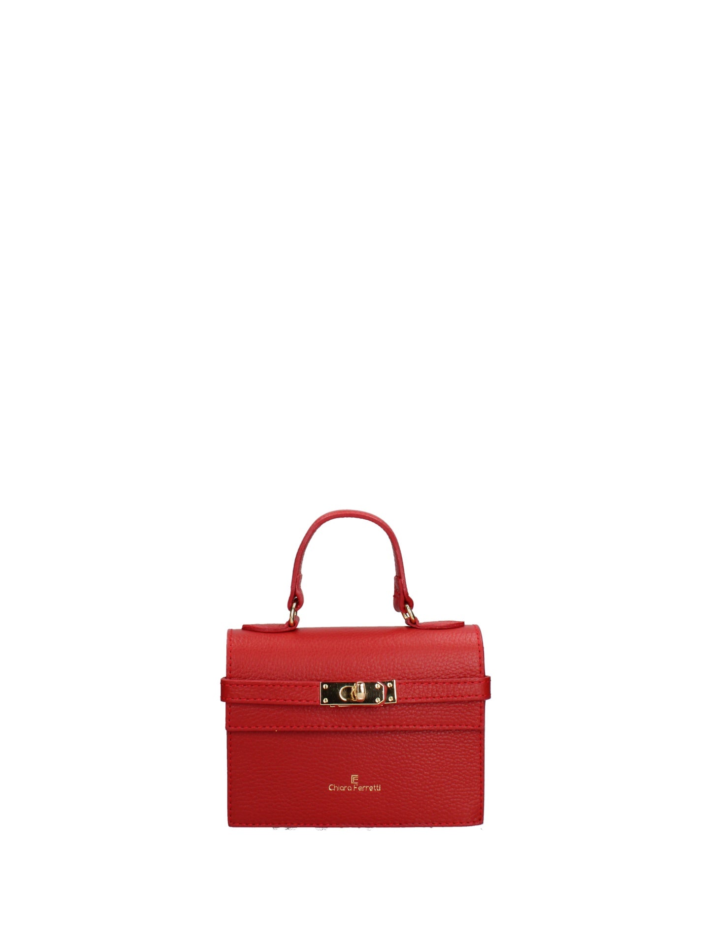 Borsa a Mano in Dollaro Leather Rosso