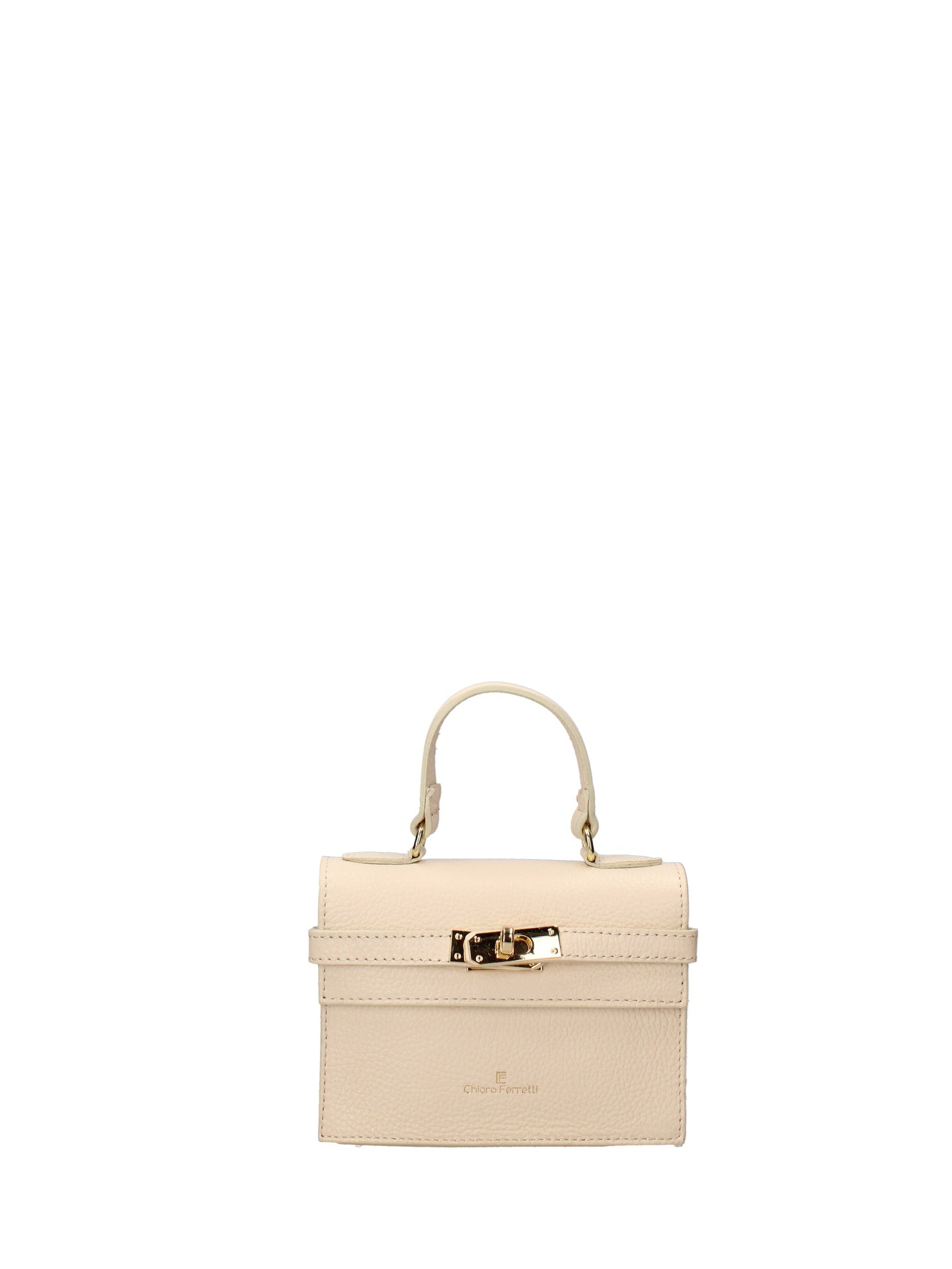 Borsa a Mano in Dollaro Leather Beige