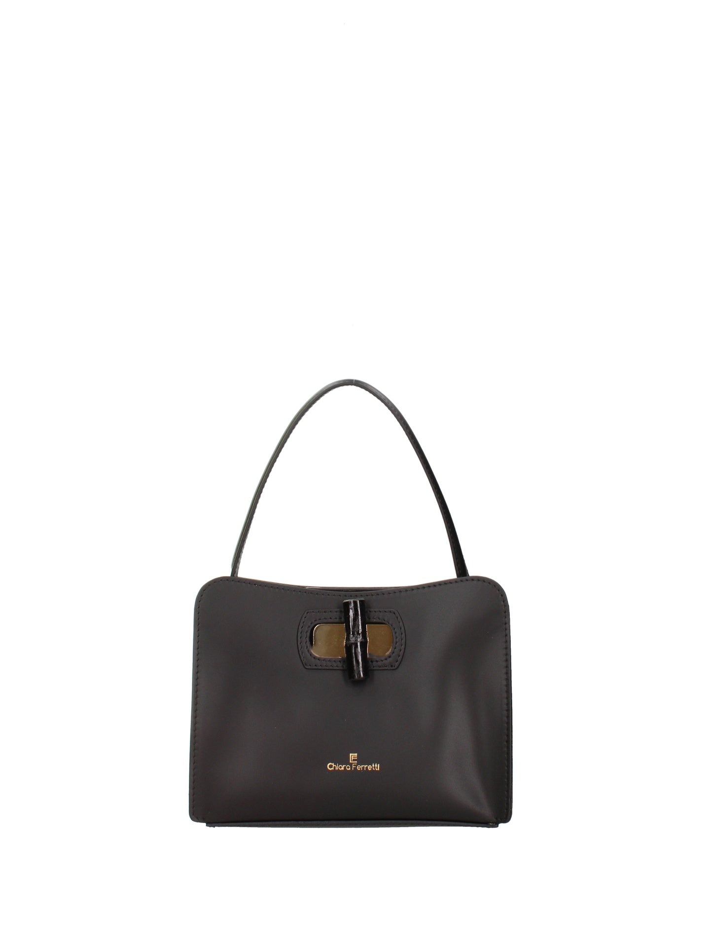 Borsa a Mano in Ruga Leather Nero