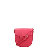 Borsa a Tracolla in Ruga Leather Fucsia