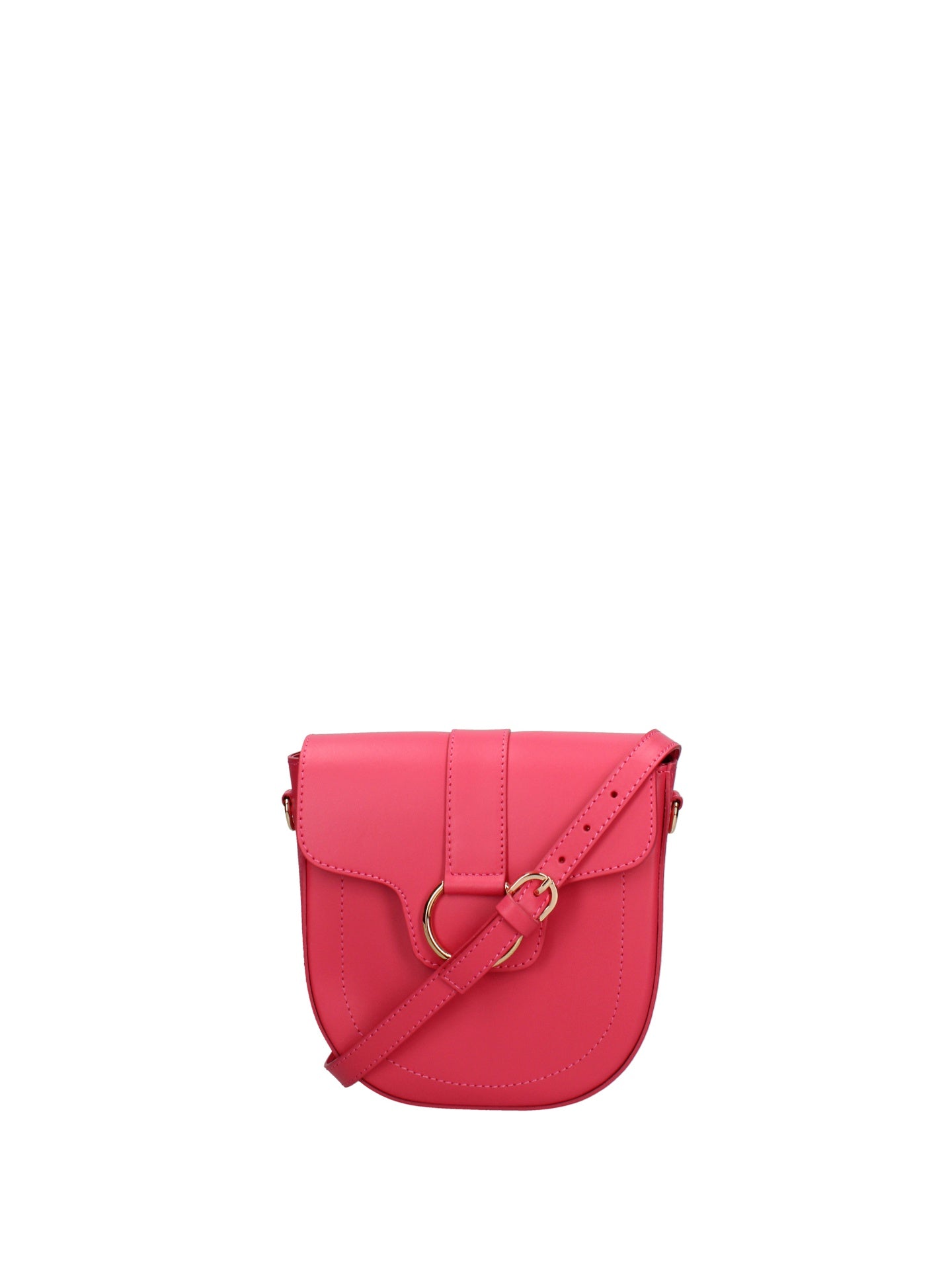 Borsa a Tracolla in Ruga Leather Fucsia