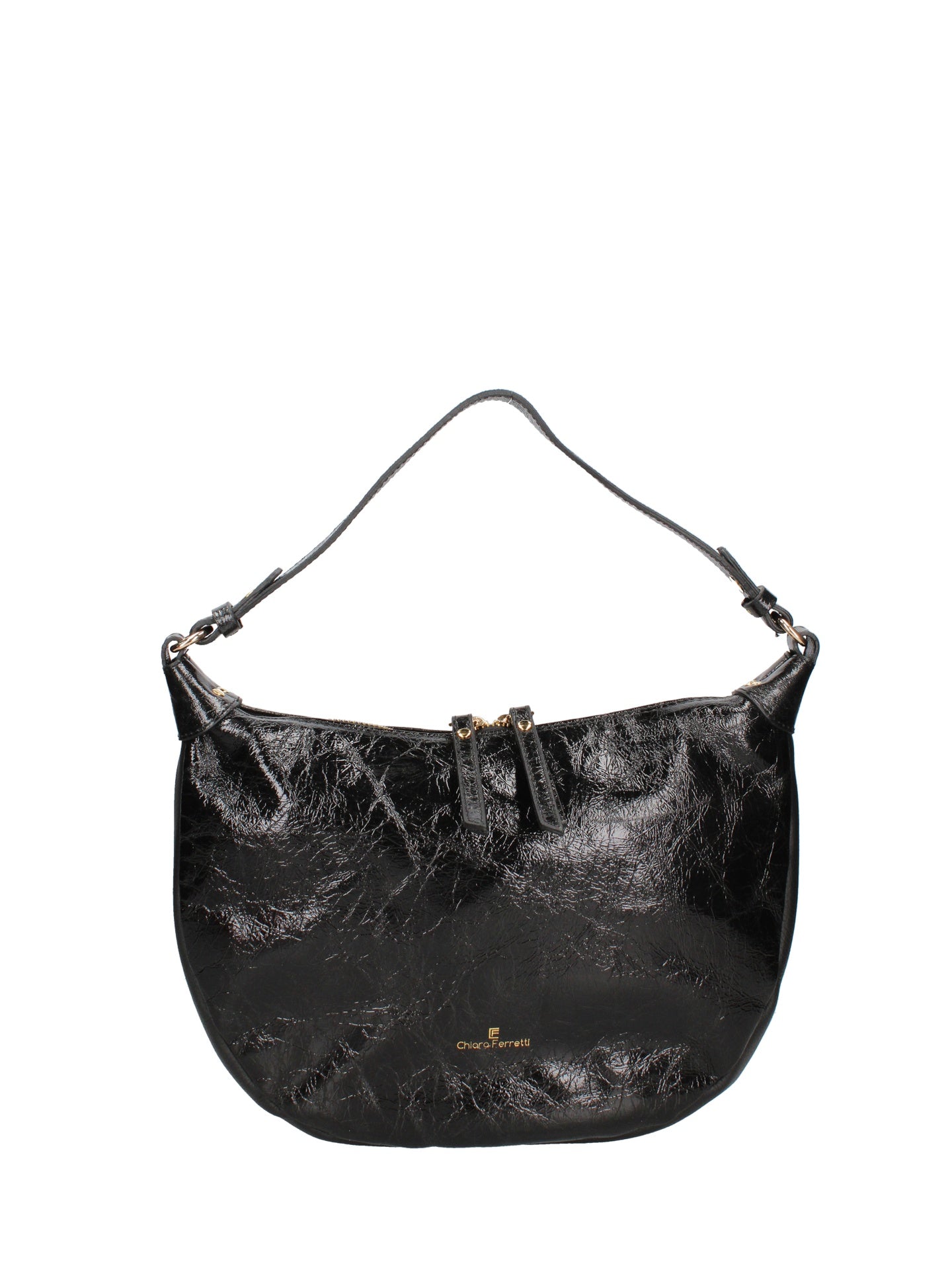 Borsa a Spalla in Vera Pelle Nero