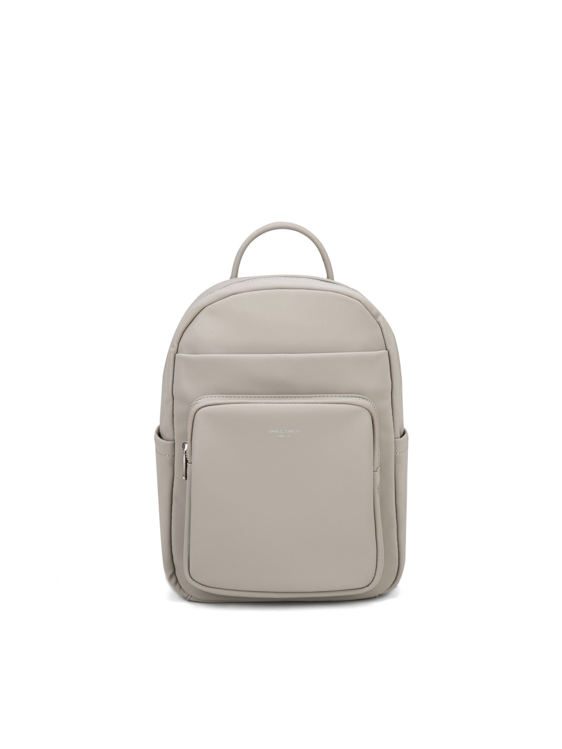 Zaino in 100% Pu Vegan Leather Beige Scuro