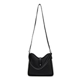Borsa a Spalla in Pelle Vegana Nero