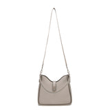 Borsa a Spalla in Pelle Vegana Beige Scuro