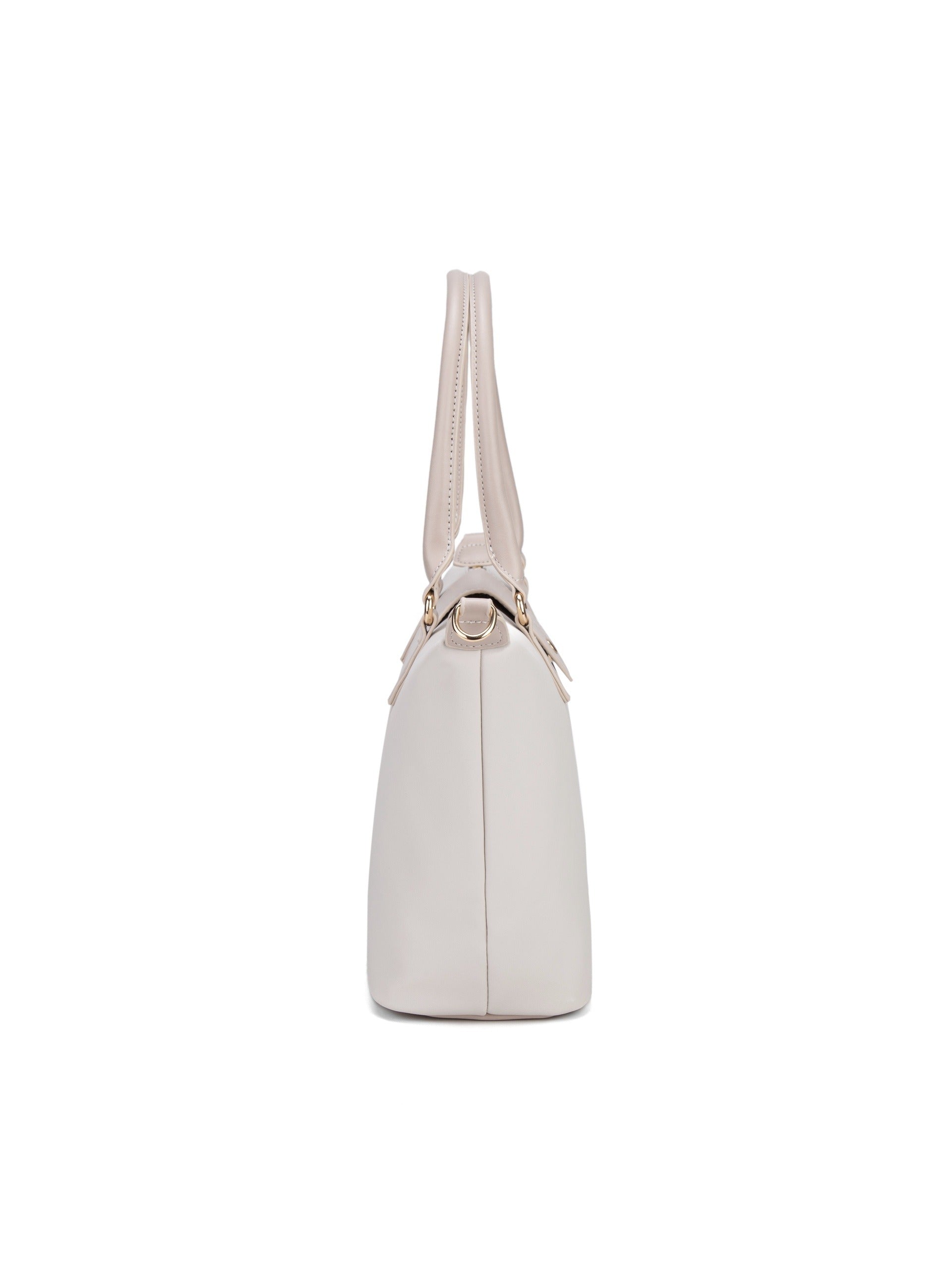 Borsa a Mano in Pelle Vegana Beige