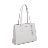 Borsa a Spalla in Pelle Vegana Panna