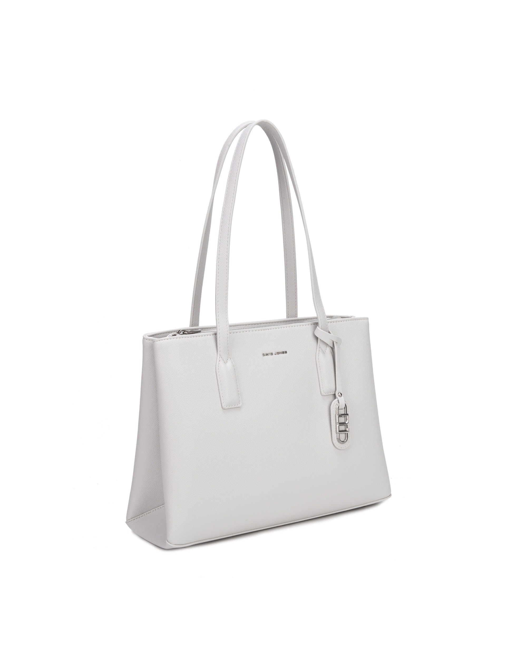 Borsa a Spalla in Pelle Vegana Panna