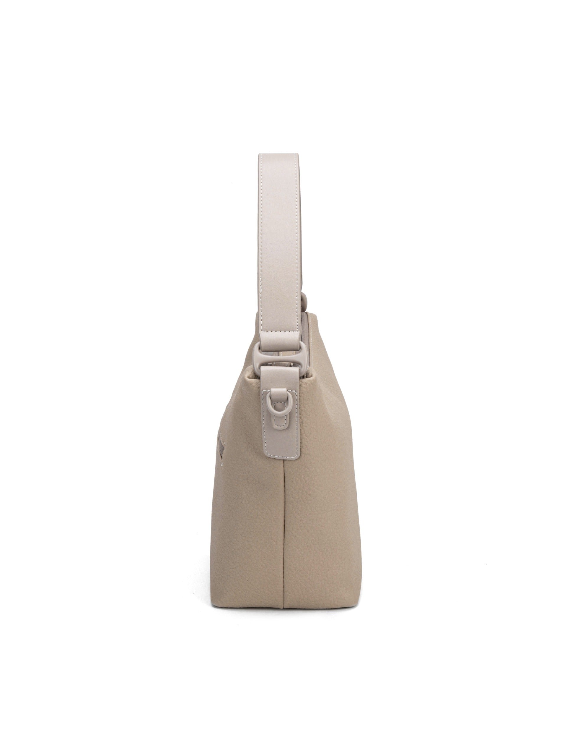 Borsa a Spalla in Pvc Beige