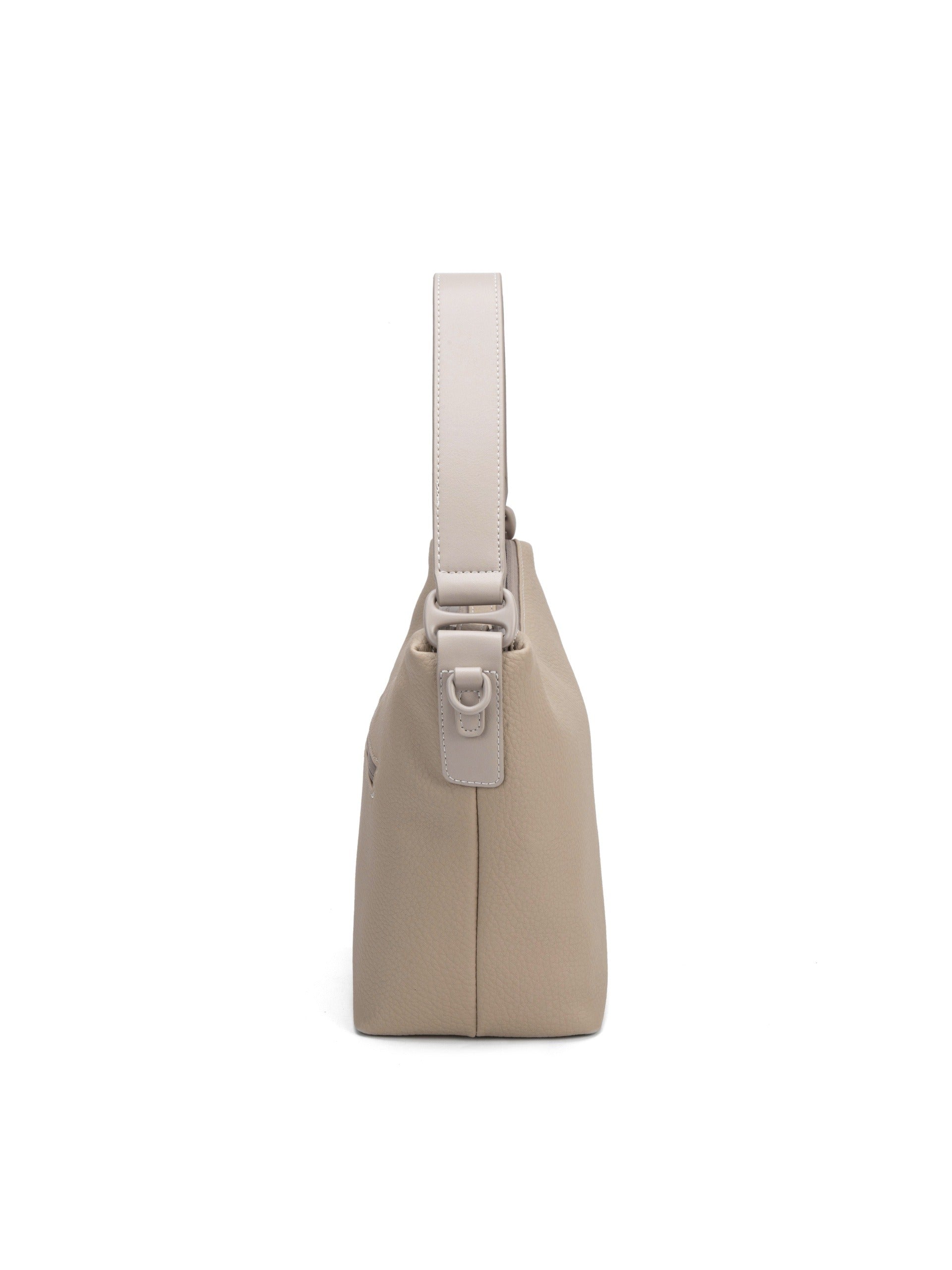 Borsa a Spalla in Pvc Beige