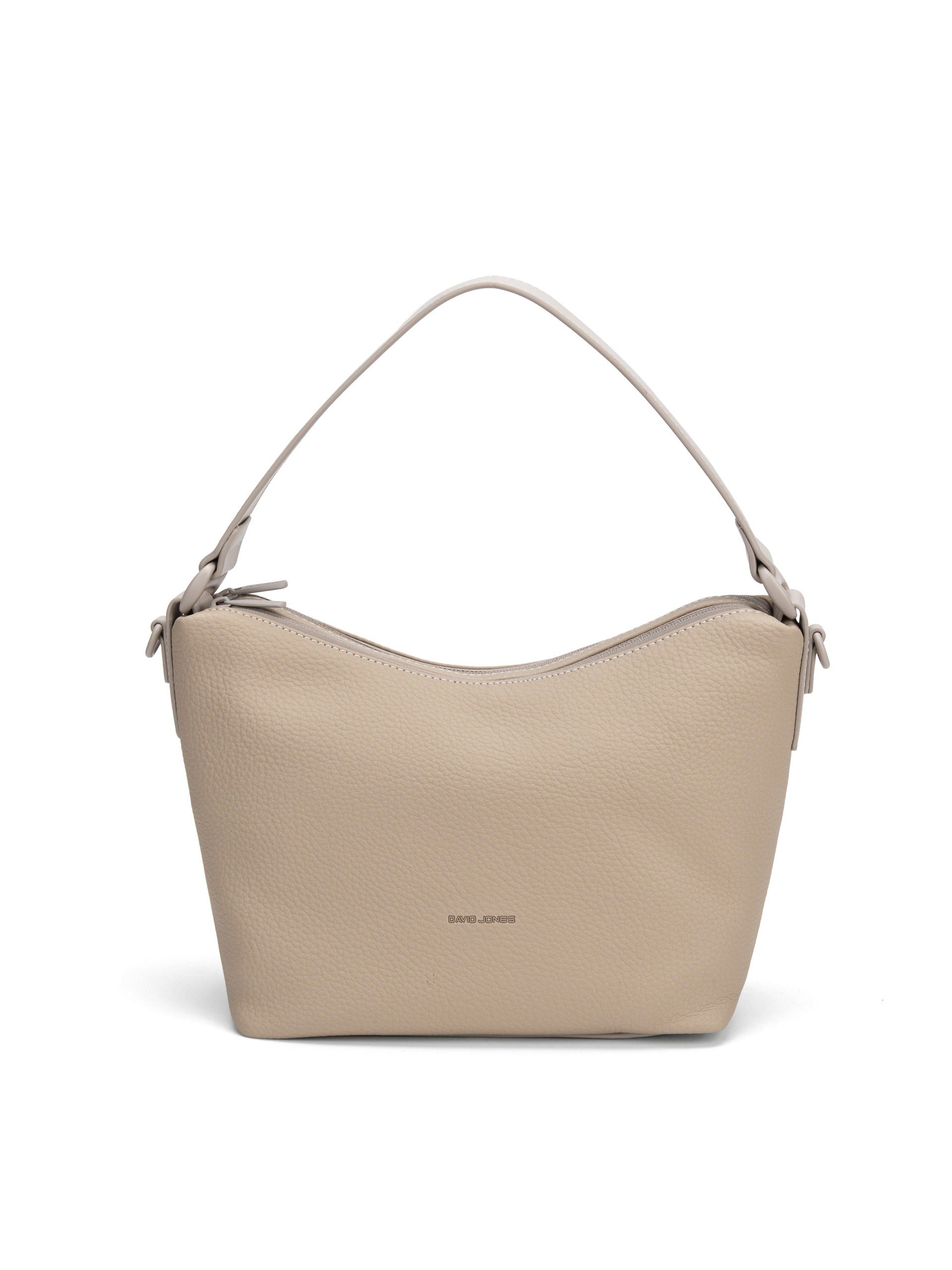 Borsa a Spalla in Pvc Beige