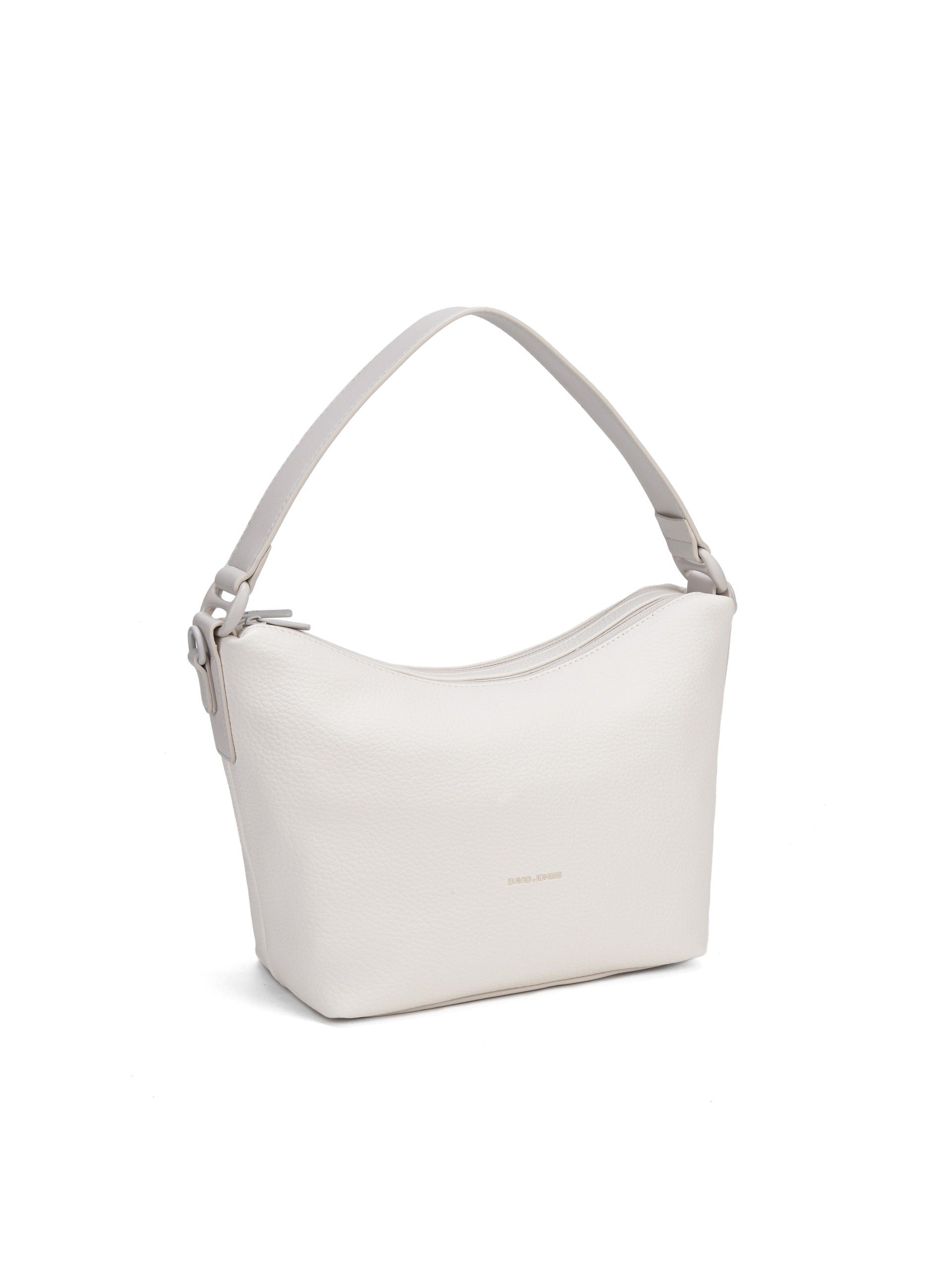 Borsa a Spalla in Pvc Bianco