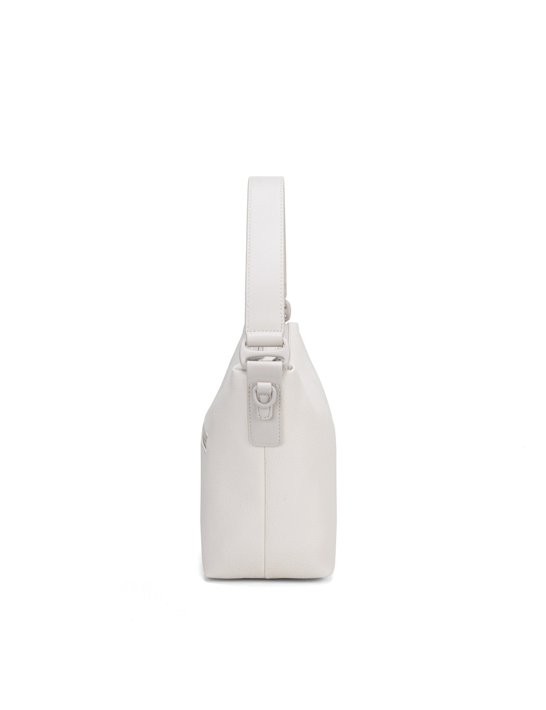 Borsa a Spalla in Pvc Bianco