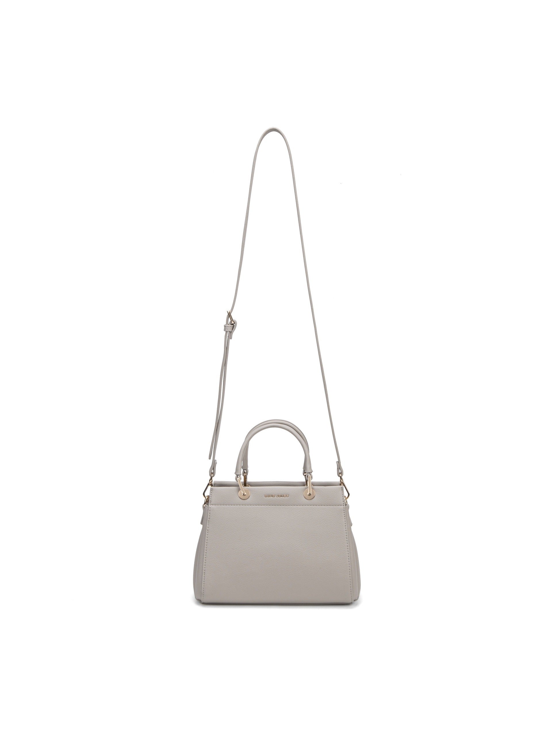 Borsa a Mano in Pelle Vegana Beige Scuro