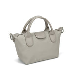 Borsa a Mano in Pelle Vegana Beige Scuro