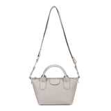 Borsa a Mano in Pelle Vegana Beige Scuro