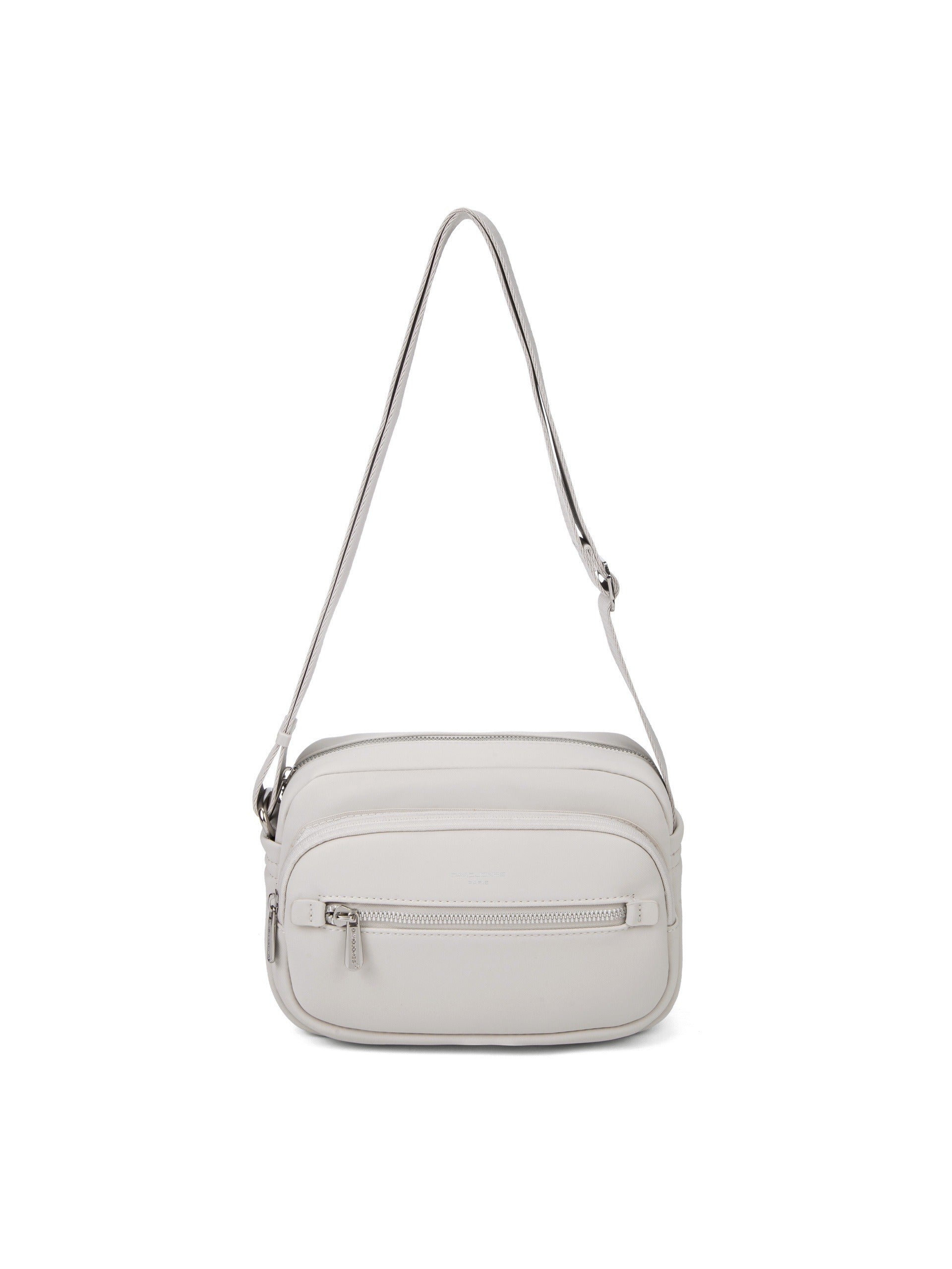 Borsa a Tracolla in Pelle Vegana Panna