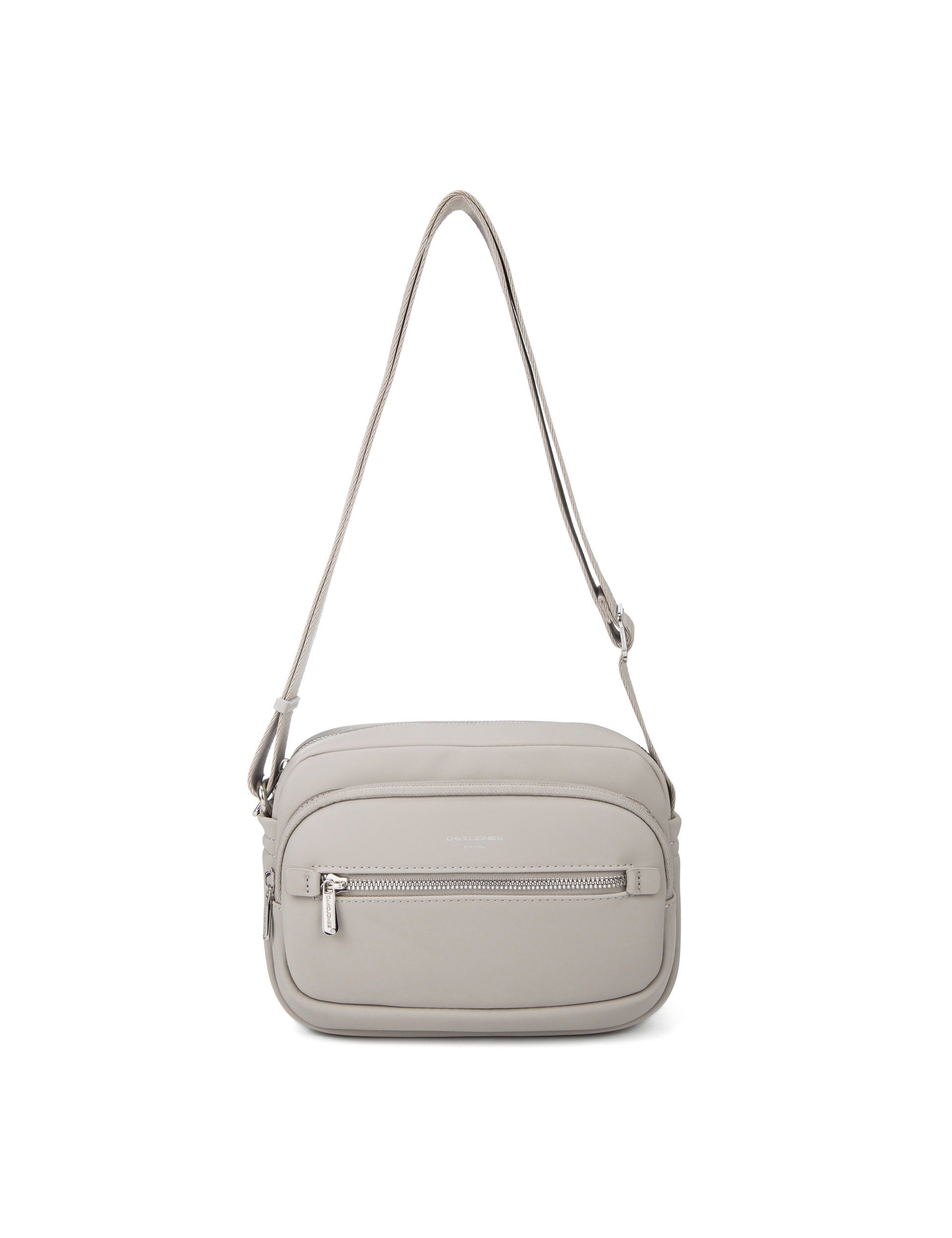 Borsa a Tracolla in Pelle Vegana Beige Scuro