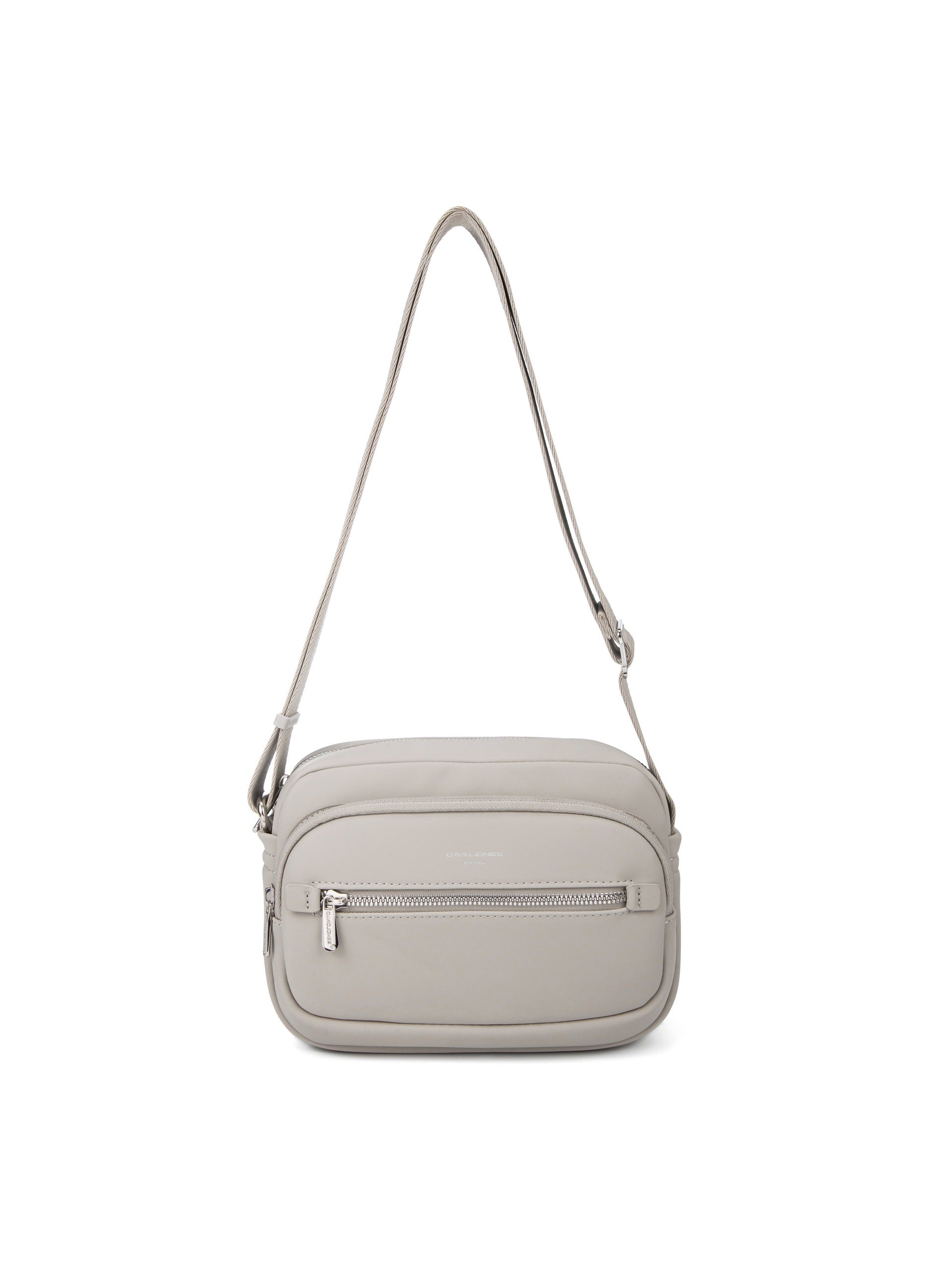 Borsa a Tracolla in Pelle Vegana Beige Scuro