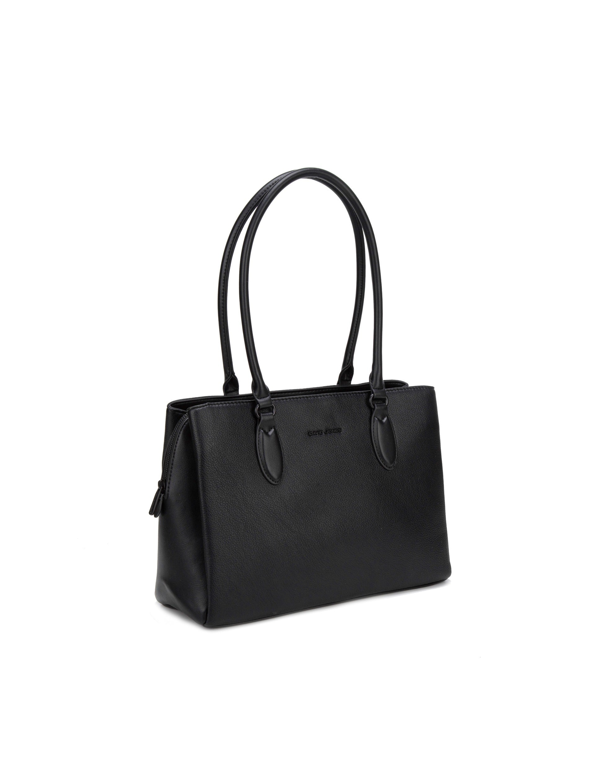 Borsa a Spalla in Pelle Vegana Nero