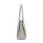 Borsa a Spalla in Pelle Vegana Beige Scuro