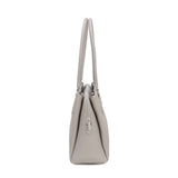 Borsa a Spalla in Pelle Vegana Beige Scuro