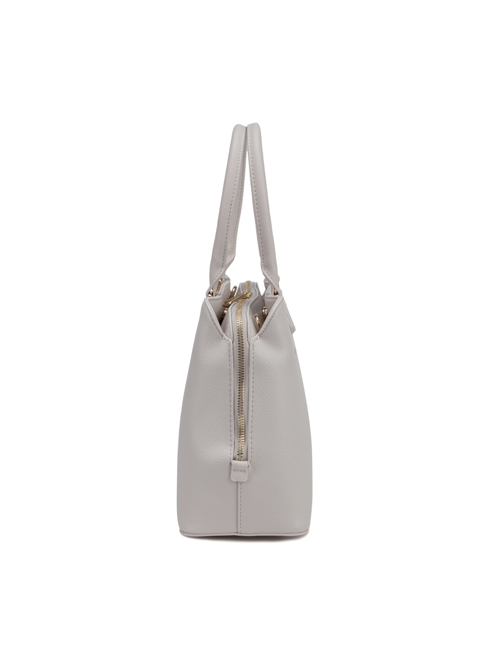 Borsa a Mano in Pelle Vegana Beige