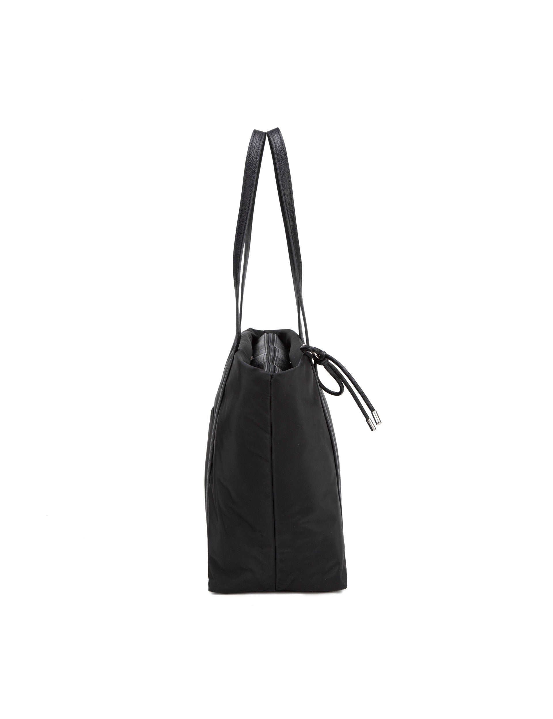 Borsa Shopper in Nylon Nero