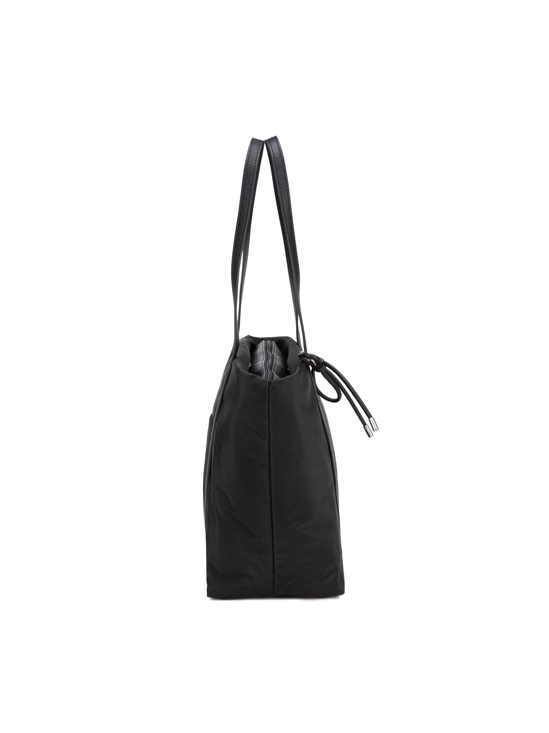 Borsa Shopper in Nylon Nero