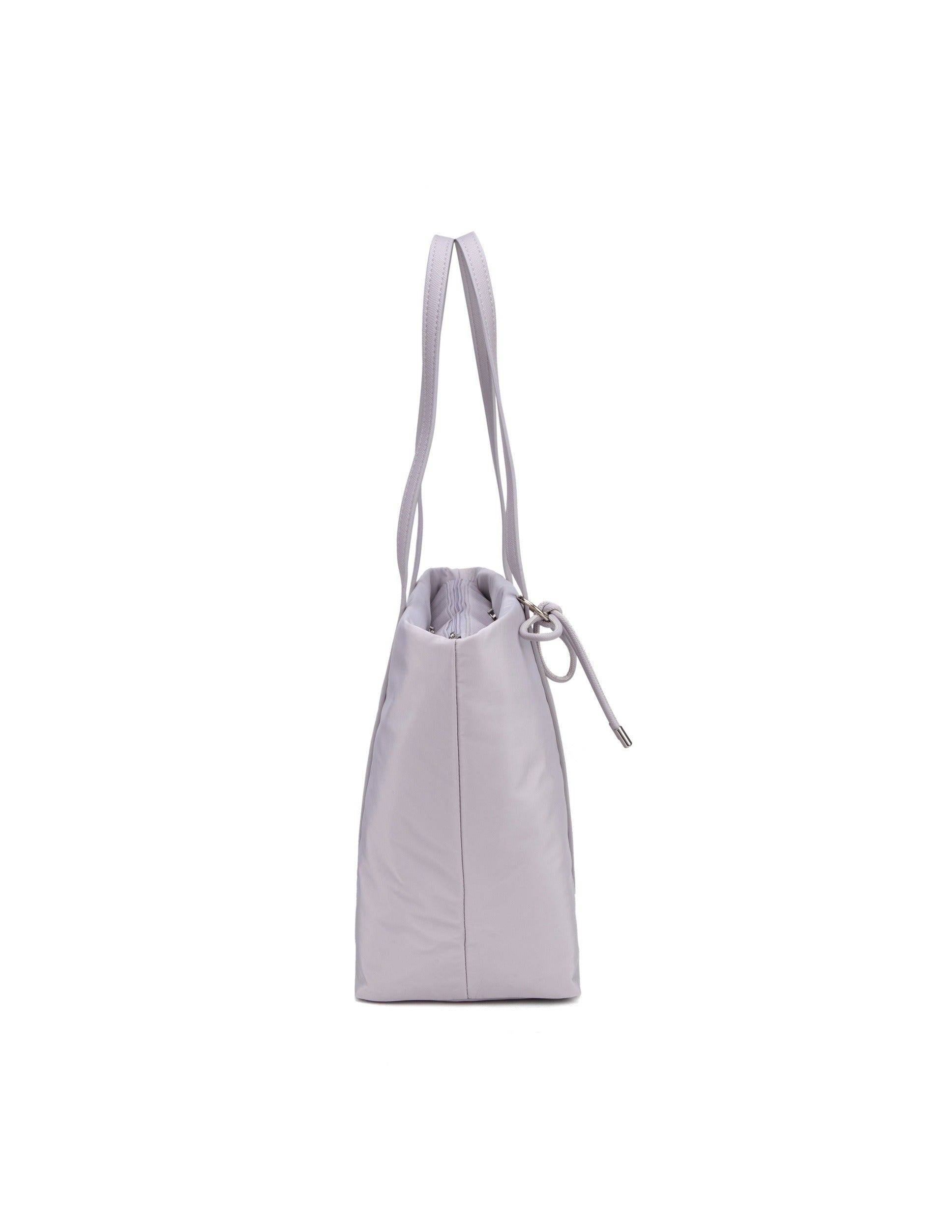Borsa Shopper in Nylon Lilla