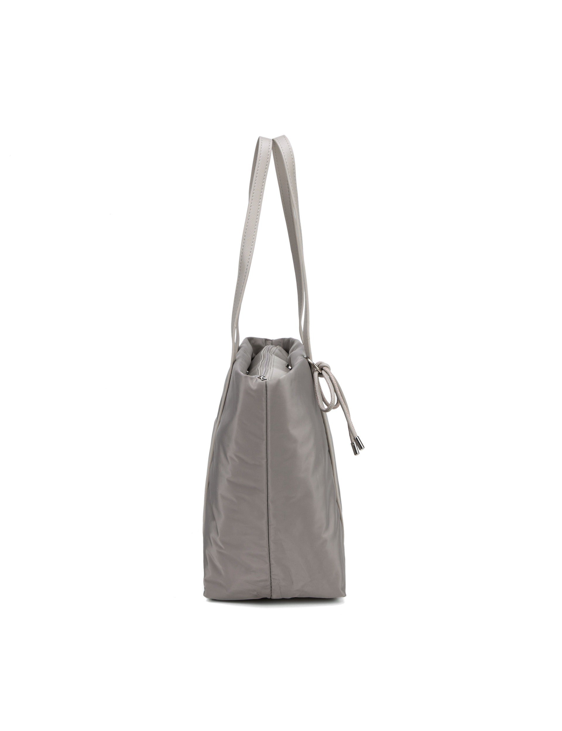 Borsa Shopper in Nylon Beige Scuro